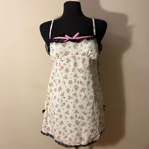 Betsey Johnson floral mini slip dress